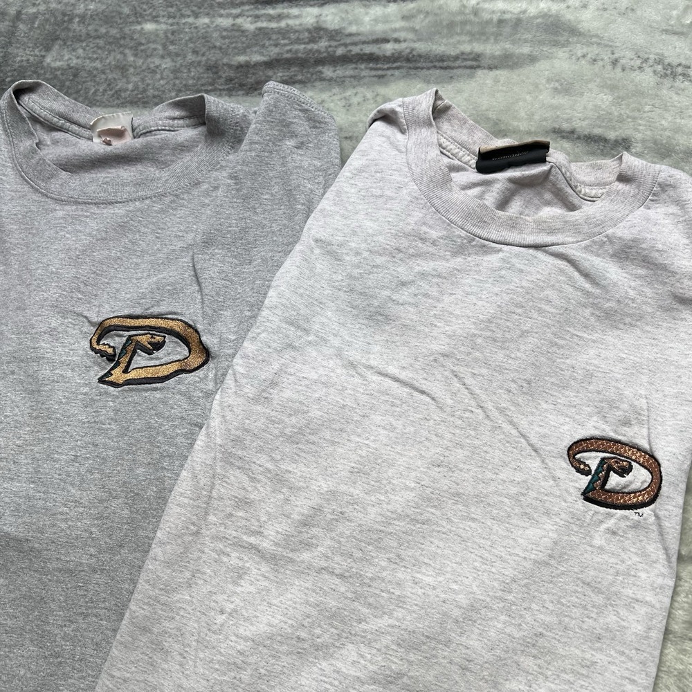 Vintage 90s Arizona Diamondbacks Shirt Lot Of 2 Gray 2XL Embroidered